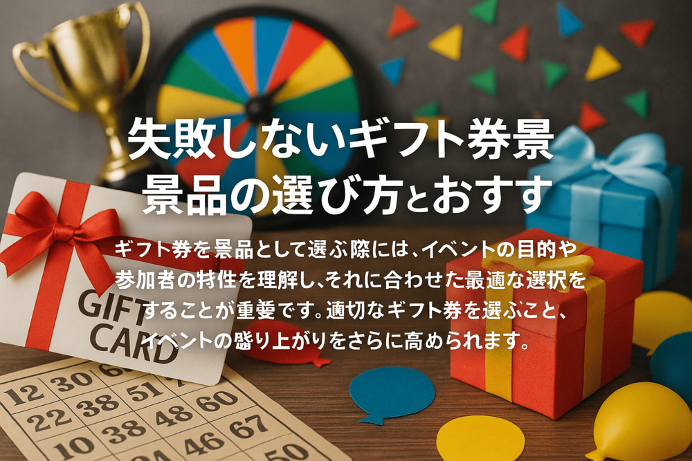 失敗しないギフト券景品の選び方とおすすめ